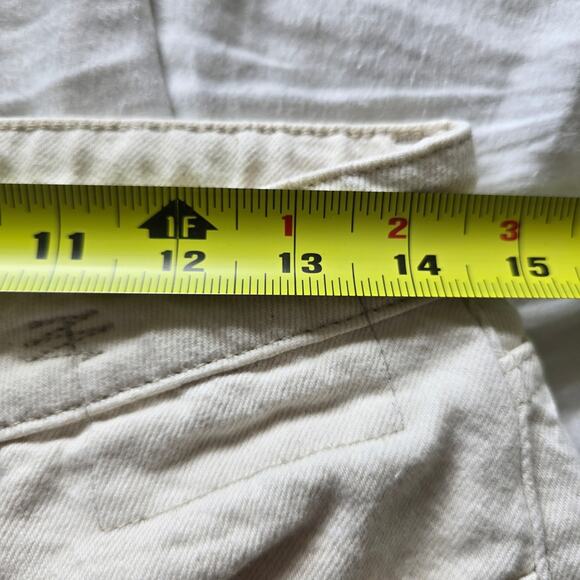 R13 Women's Kick Fit Flare Ankle Jeans Mid Rise Size 28 Kent Ecru Ivory - Picture 11 of 13